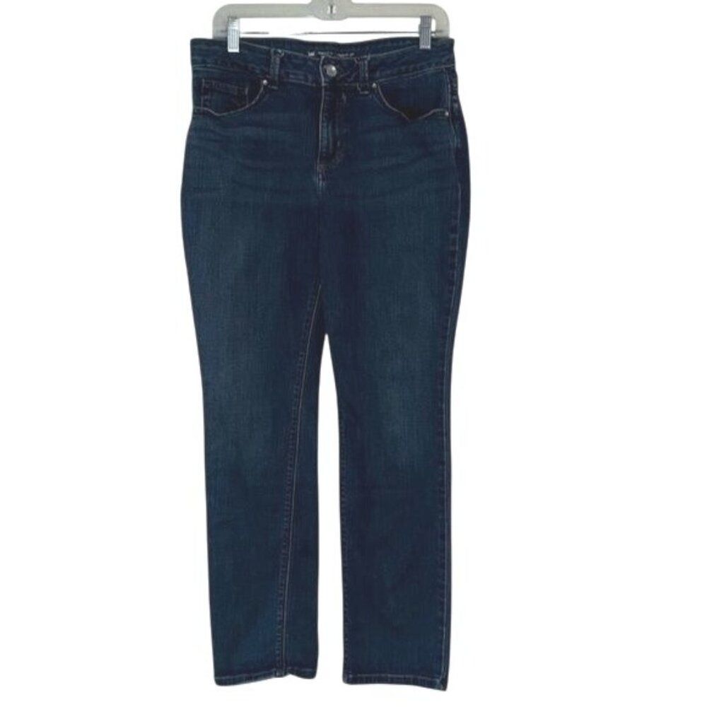 Lee Perfect Fit Straight Leg Medium Wash Jeans Womens M Denim Blend